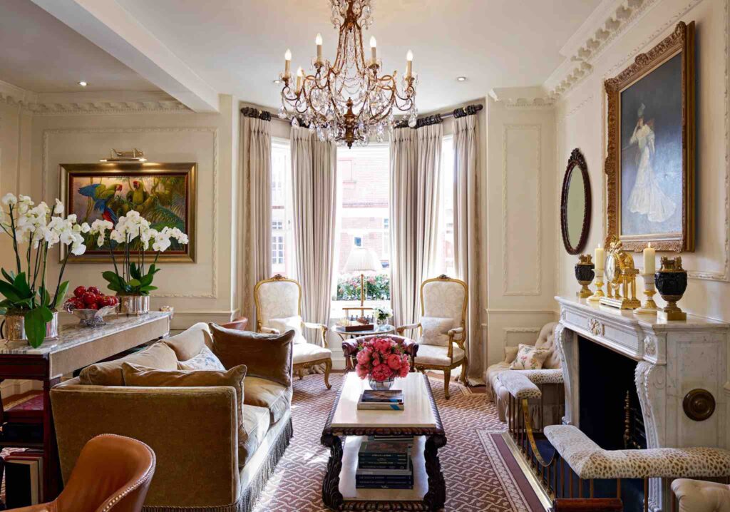 The Egerton House Hotel luxury boutique hotels in Chelsea sitting room